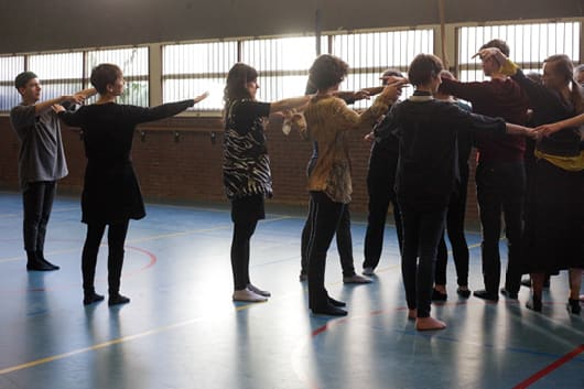 Myriam Lefkowitz, ‘Practising Attention’, workshop, presented by If I Can’t Dance at de Tagerijn, Amsterdam, 17 November 2017. Photo: Coco Duivenvoorde.