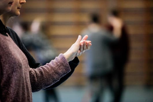 Myriam Lefkowitz, ‘Practising Attention’, workshop, presented by If I Can’t Dance at de Tagerijn, Amsterdam, 17 November 2017. Photo: Coco Duivenvoorde.