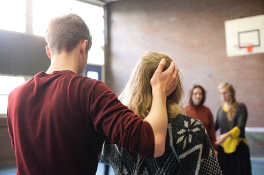 Myriam Lefkowitz, ‘Practising Attention’, workshop, presented by If I Can’t Dance at de Tagerijn, Amsterdam, 17 November 2017. Photo: Coco Duivenvoorde.