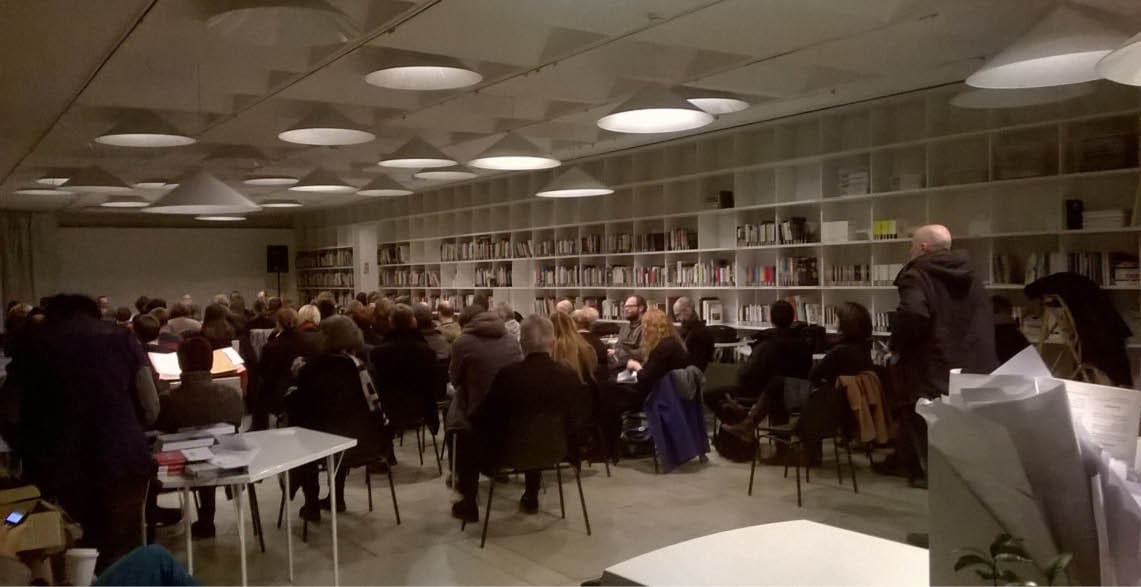 ‘The Book to Come’ Session II (Vilnius). NERO: ‘On remediation’ – Artist talk. Photo: CAC Vilnius.
